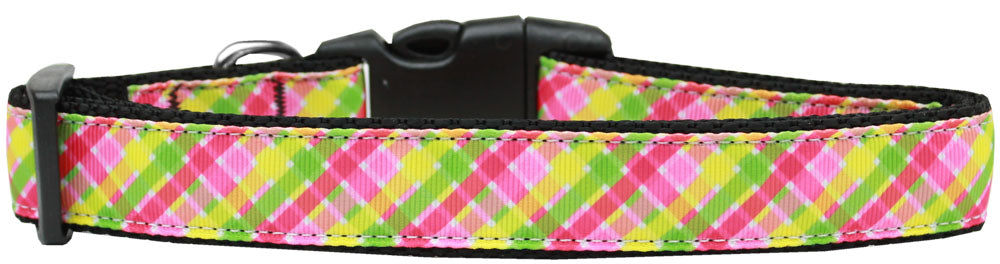 Lemondrop Plaid Nylon Collar