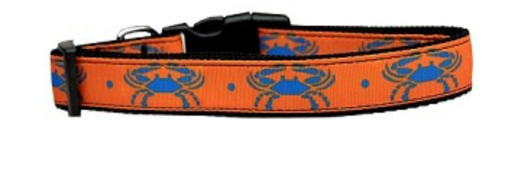 Blue Crabs Nylon Collar