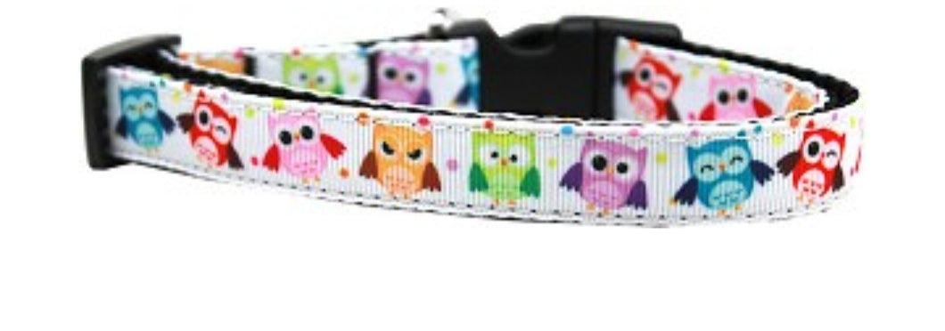 Bright Owls Nylon Collar