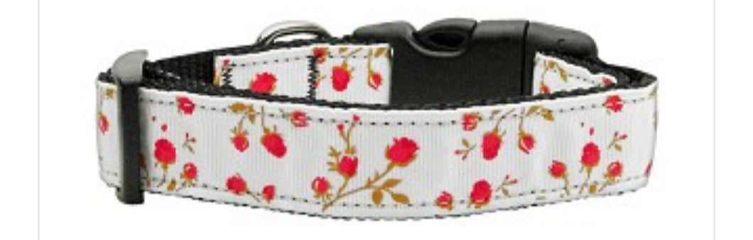 Roses (Red) Nylon Collar